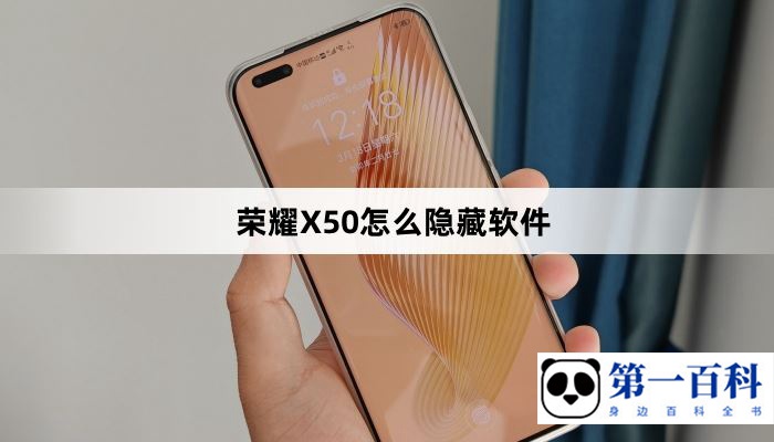 荣耀X50怎么隐藏软件