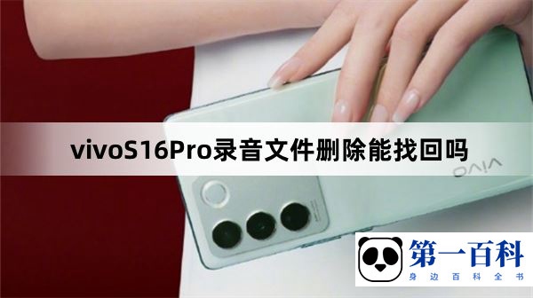 vivoS16Pro录音文件删除能找回吗