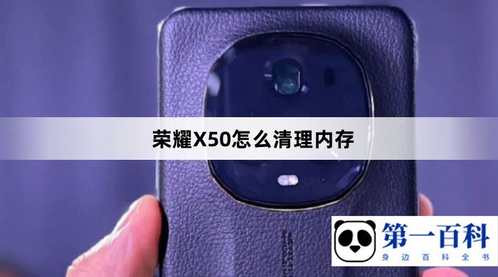 荣耀X50怎么清理内存