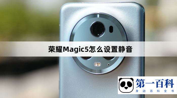 荣耀Magic5怎么设置静音