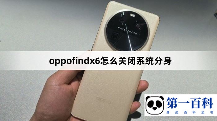 oppofindx6怎么关闭系统分身