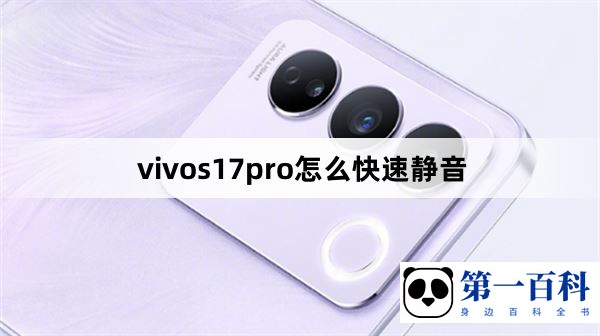 vivos17pro怎么快速静音