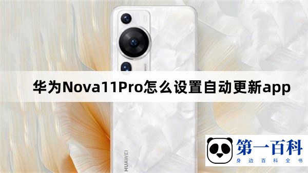 华为Nova11Pro怎么设置自动更新app