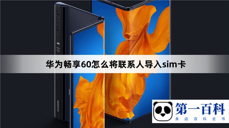 华为畅享60怎么将联系人导入sim卡