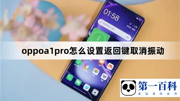 oppoa1pro怎么设置返回键取消振动