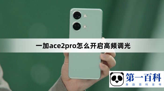 一加ace2pro怎么开启高频调光