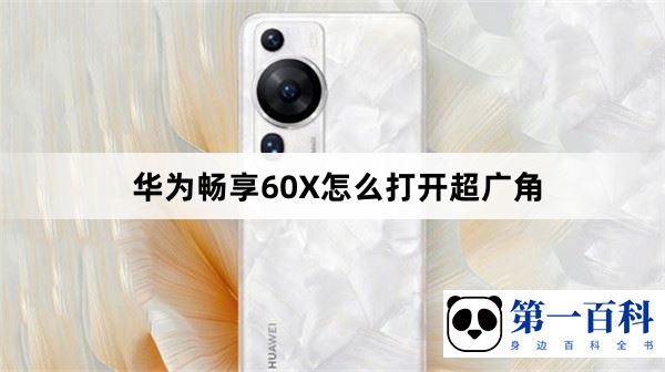 华为畅享60X怎么打开超广角