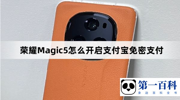 荣耀Magic5怎么开启支付宝免密支付