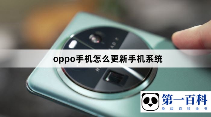 oppo手机怎么更新手机系统