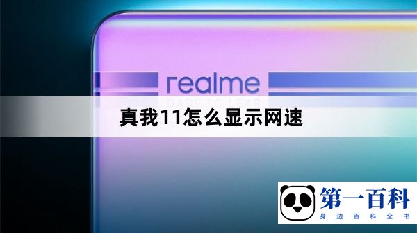 真我11怎么显示网速