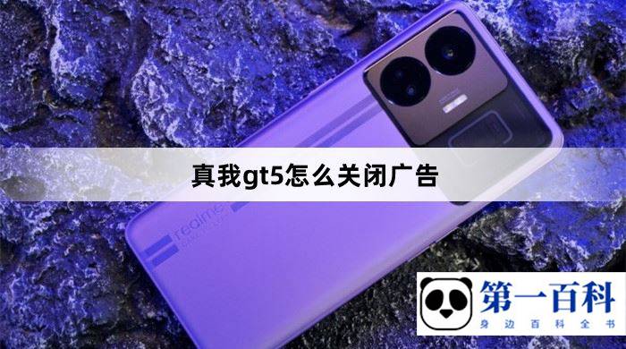 真我gt5怎么关闭广告