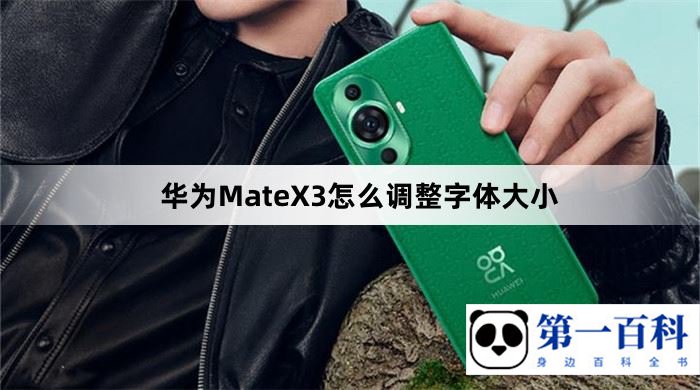 华为MateX3怎么调整字体大小