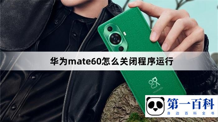 华为mate60怎么关闭程序运行