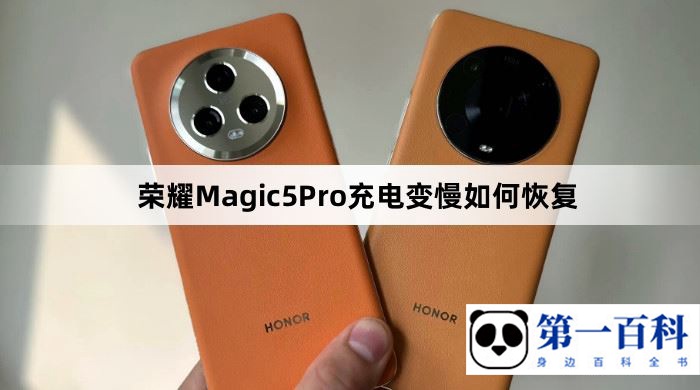 荣耀Magic5Pro充电变慢如何恢复