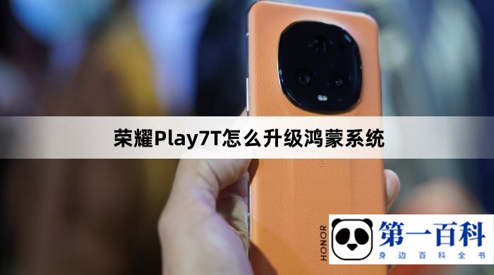 荣耀Play7T怎么升级鸿蒙系统