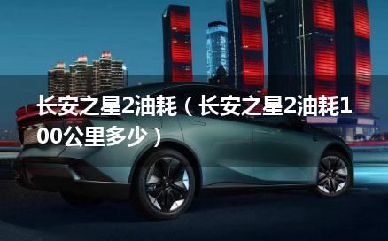 长安之星2油耗（长安之星2油耗100公里多少）