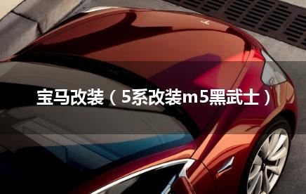 宝马改装（5系改装m5黑武士）