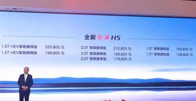 红旗h5多少钱一台新款图片（全新红旗h5上市价格配置）