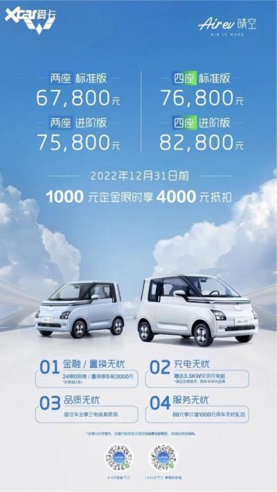 宏光五菱miniev2022款价格（售6.78万起五菱air ev惊喜上市）