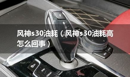 风神s30油耗（风神s30油耗高怎么回事）