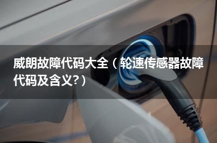 威朗故障代码大全（轮速传感器故障代码及含义?）