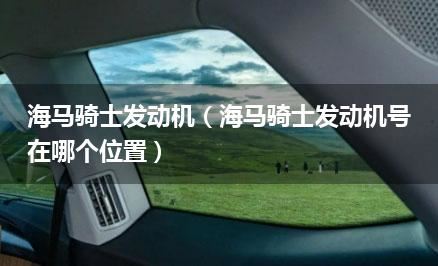 海马骑士发动机（海马骑士发动机号在哪个位置）