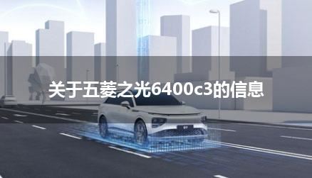 关于五菱之光6400c3的信息