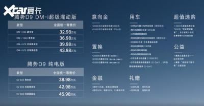 腾势d9价格及图片参数（腾势d9正式上市售32.98-45.98万元）