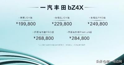 丰田所有车型报价及图片（售19.98万起广汽丰田bz4x正式上市）
