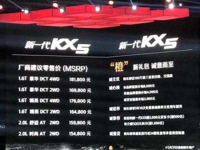 悦达起亚kx5图片及报价（起亚新kx5上市最新消息）