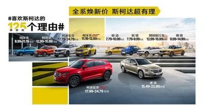 斯柯达车型及车价图片（斯柯达全系车型价格调整）