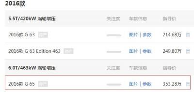 奔驰G65最新款价格多钱 奔驰g65落地高达424.28万 