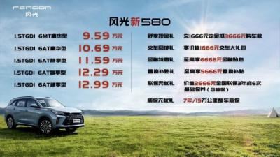 东风风光580价格（东风风光580最新款参数）