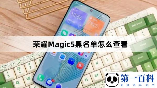 荣耀Magic5黑名单怎么查看