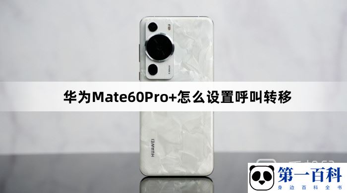 华为Mate60Pro+怎么设置呼叫转移