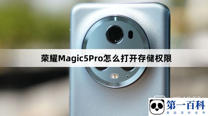 荣耀Magic5Pro怎么打开存储权限