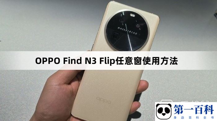 OPPO Find N3 Flip任意窗使用方法